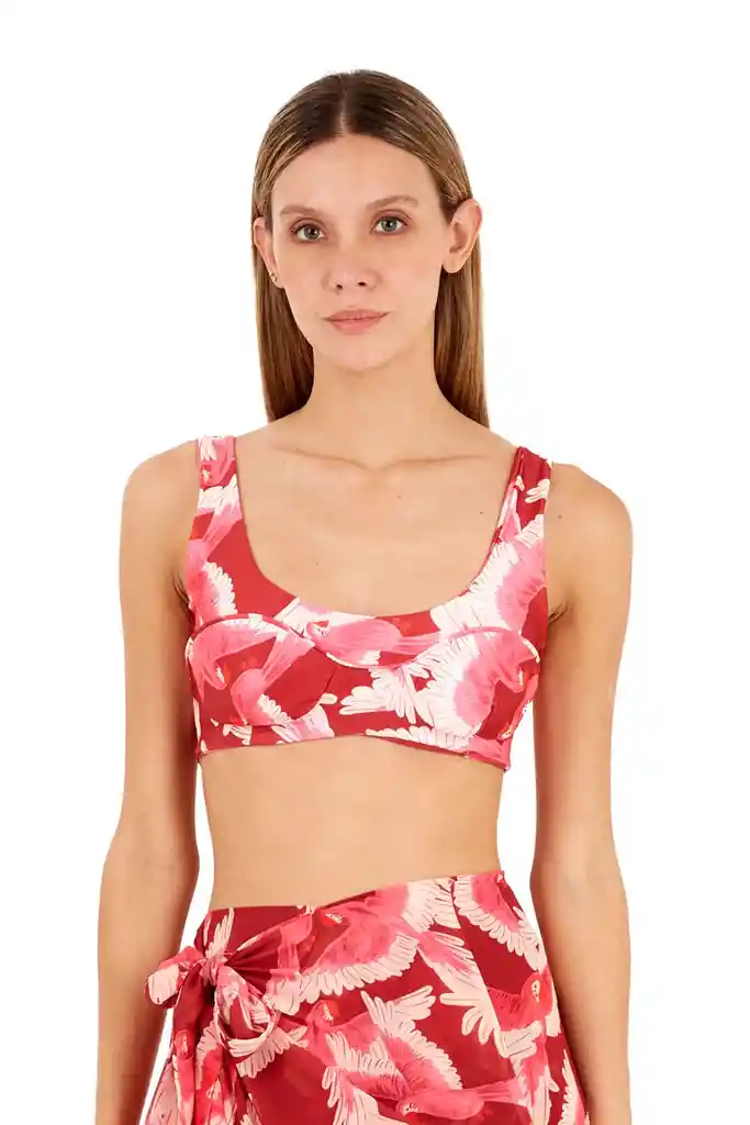 Top Stella Estampado Rojo M