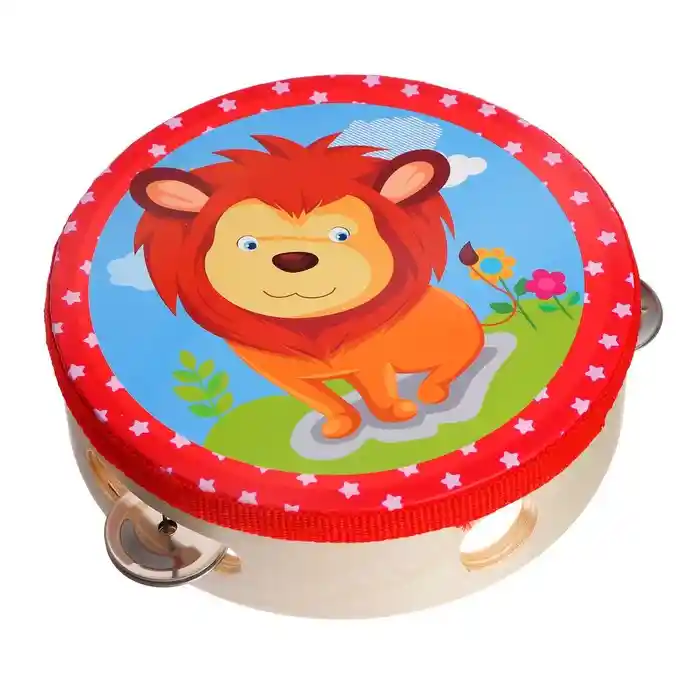 Pandereta Musical De Animales Didactico Para Niños