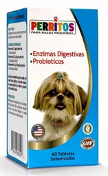 Perritos Enzimas Digestivas Mas Probioticos Frasco X 60 Tabletas