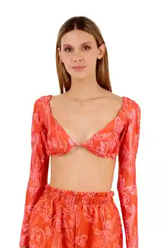 Top Renata Estampado Coral Xs