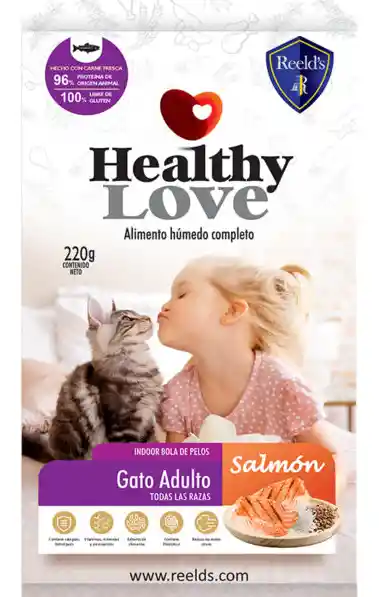 Reelds Healthy Love Gatos Adultos Sabor Salmon X 220 G