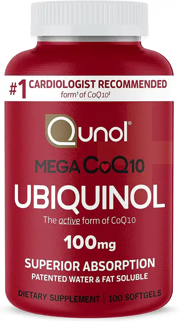 Qunol Mega Ubiquinol Coq10 100 Mg 100 Softgels