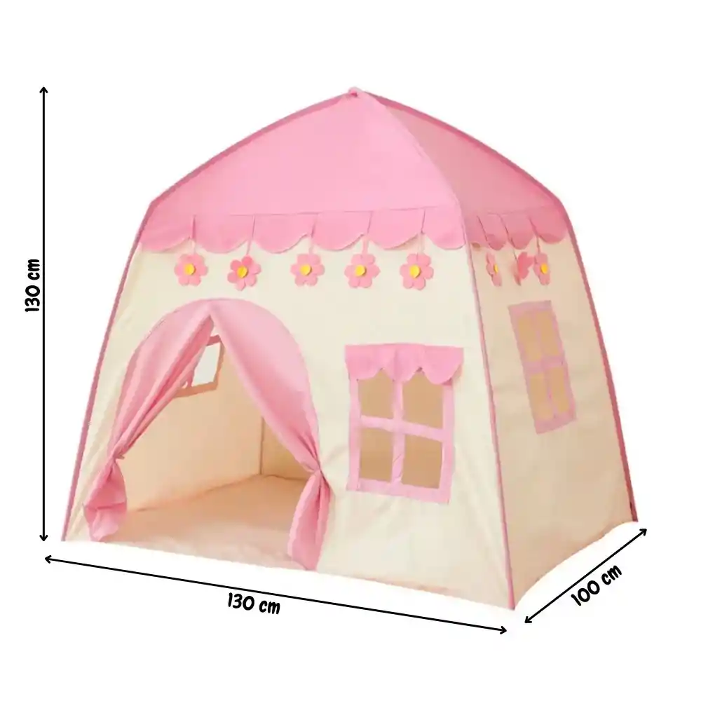 Carpa Castillo Original Rosada Casita De Princesa Divertida