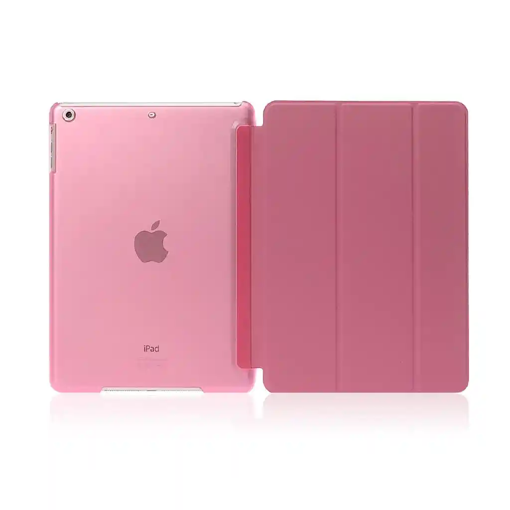 Estuche Para Ipad Mini 1 2 3 Smart Case + Protector De Pantalla Cerámico_ Rosado