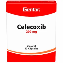 Genfar Celecoxib Antiinflamatorio (200 mg) Cápsulas
