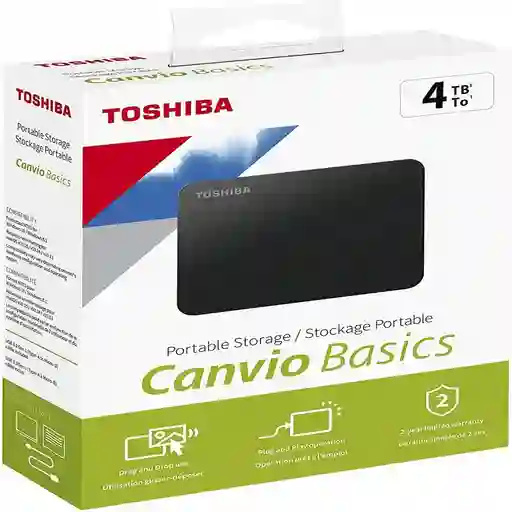 Disco Duro Externo Toshiba 4 Tb Tera Canvio Basics