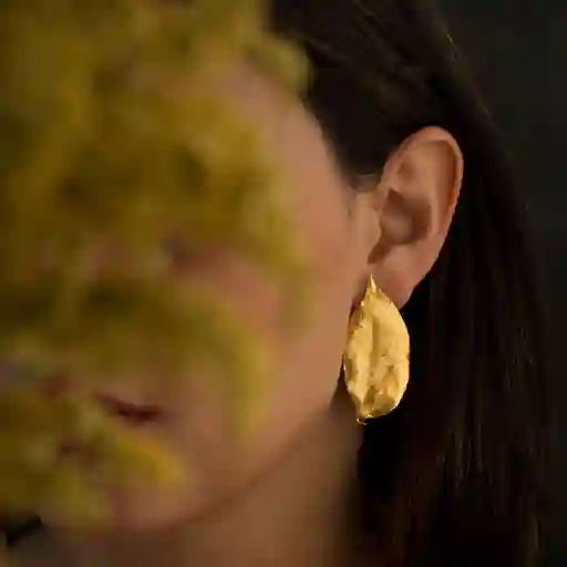 Aretes Topo Hoja Cucuta