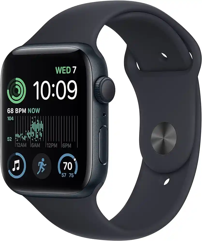 Apple Watch Se 44mm (gen 2) Midnight S/m Mre73ll/a