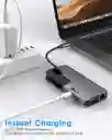 Hub Adaptador Usb-c A Vga Rj45 Hdmi Microsd Mac Ipad Windows