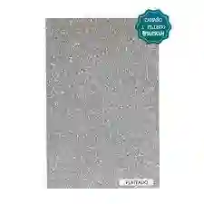 Fomy 1/8 Escarchado Plateado