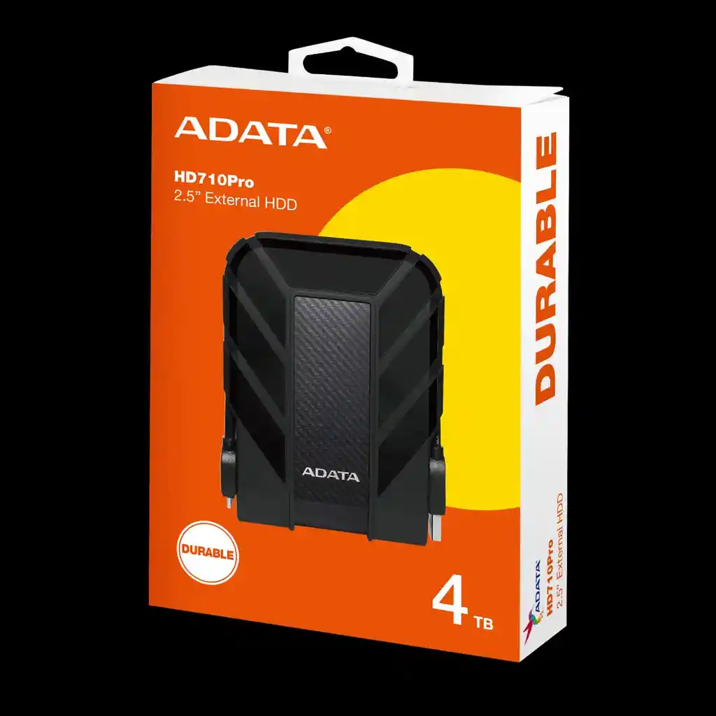 Disco Duro Externo Antigolpes Adata Hd710 Pro 4 Tb - Negro