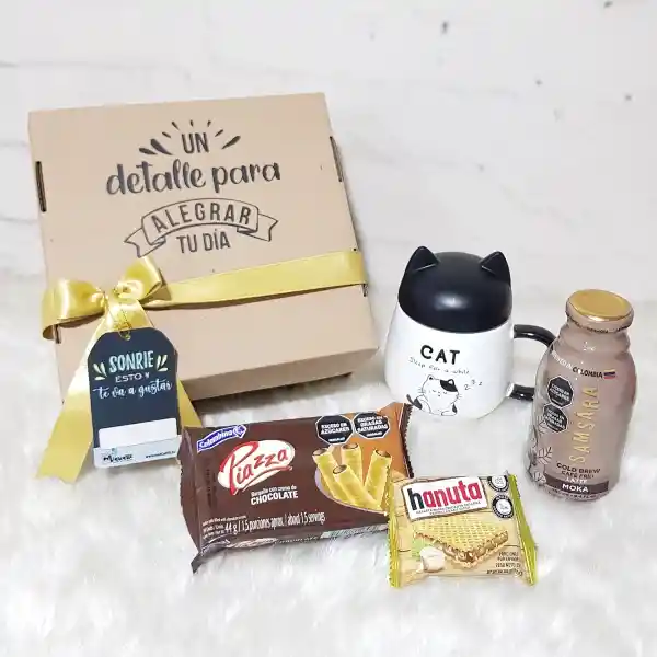 Box Mug Gato Tapa Orejas