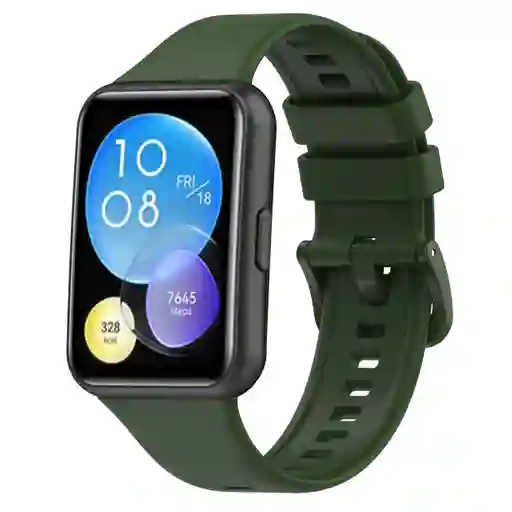 Correa Manilla Para Huawei Watch Fit 2 / Active Classic / Elegant Verde Oscuro