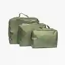 Kit Estuches Viajeros X 3 Verde Militar