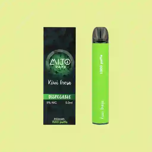 Vaporizador Mijovape 1500 Puffs Kiwi Fresa