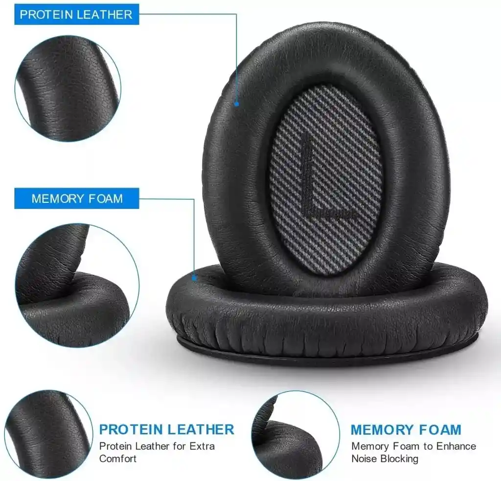 Kit De Almohadillas De Repuesto Compatible Para Qc35 Bose