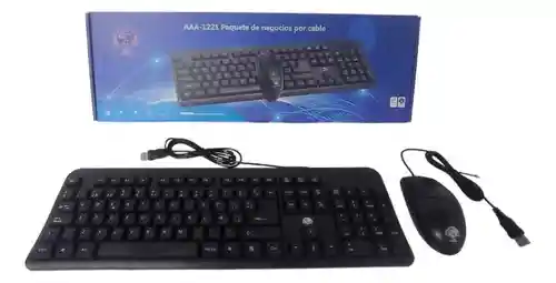 Combo Teclado Y Mouse De Cable Usb Marca Aaa