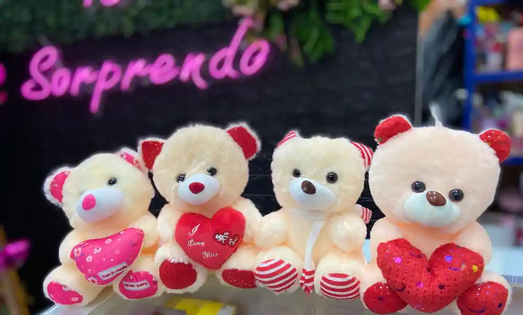 Peluche Osito Corazon Amor Surtido 20cm
