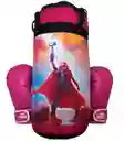 Kit Saco Boxeo Multidiseños + Guantes Para Niño, (infantil) Fucsia