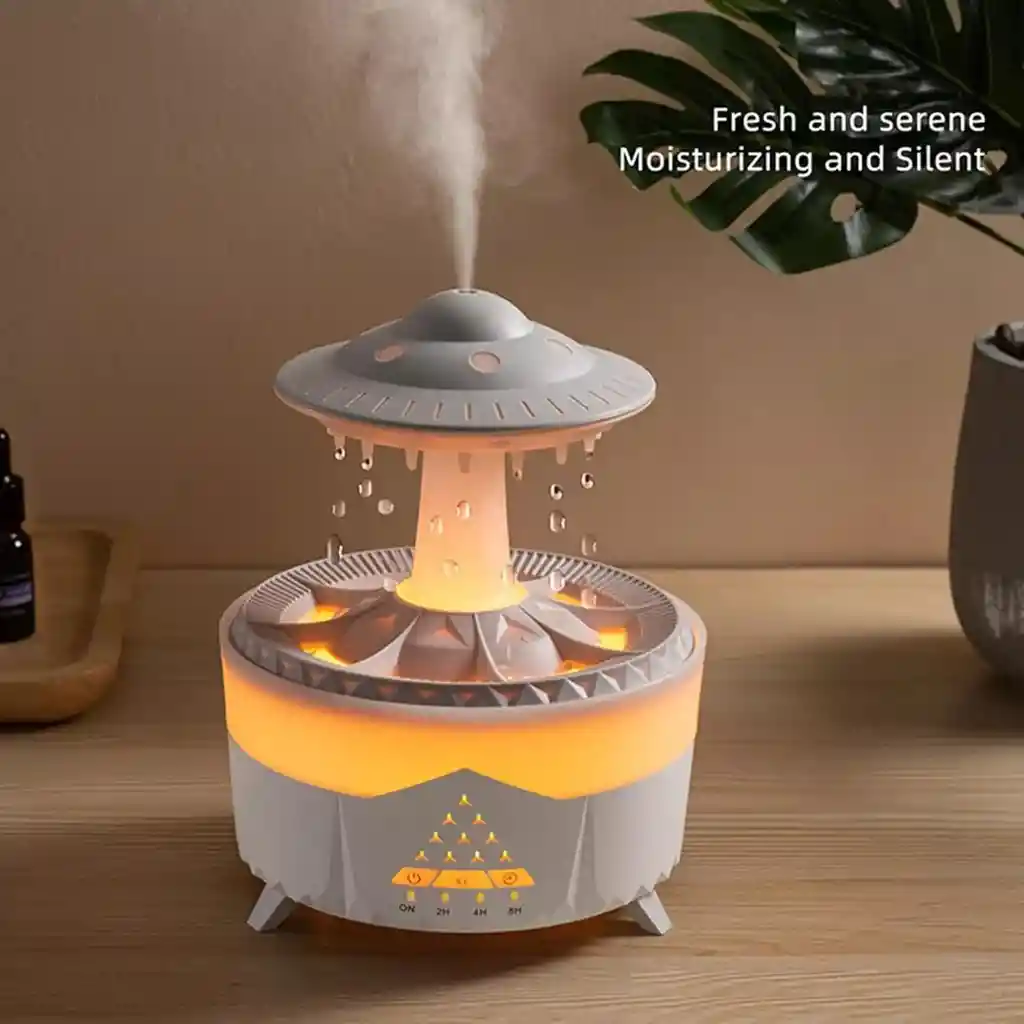 Humidificador De Goteo De Agua De 300 Ml Luz Led