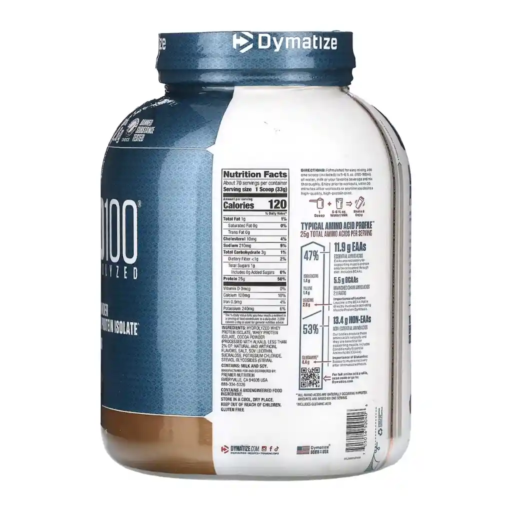 Iso 100 5lb - Dymatize - Brownie