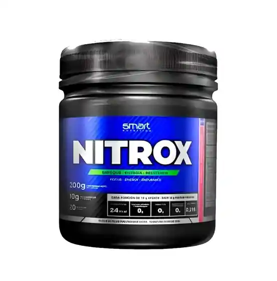 Pre Entreno Nitrox Smart Nutrition Aminoacidos Gym 200g