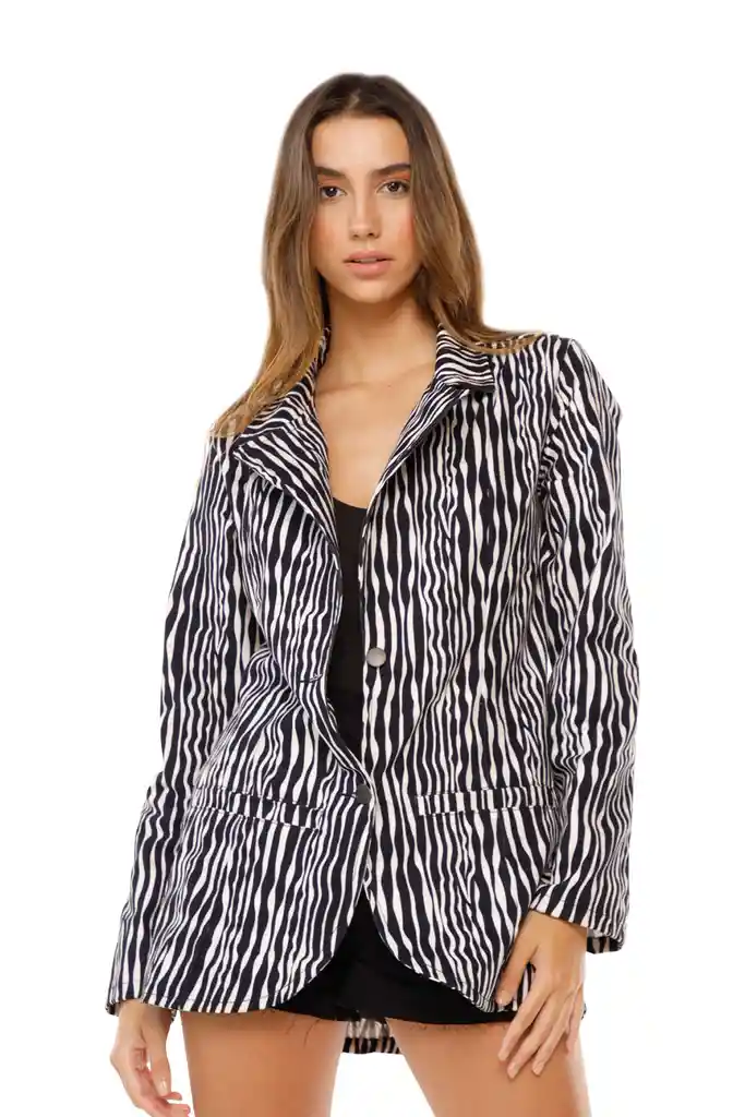 Blazer Debby Zebra Negro L