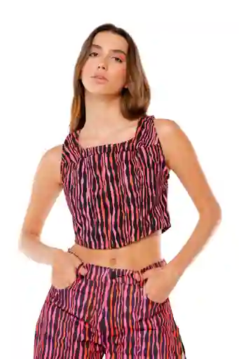 Top Helenos Zebra Fucsia S