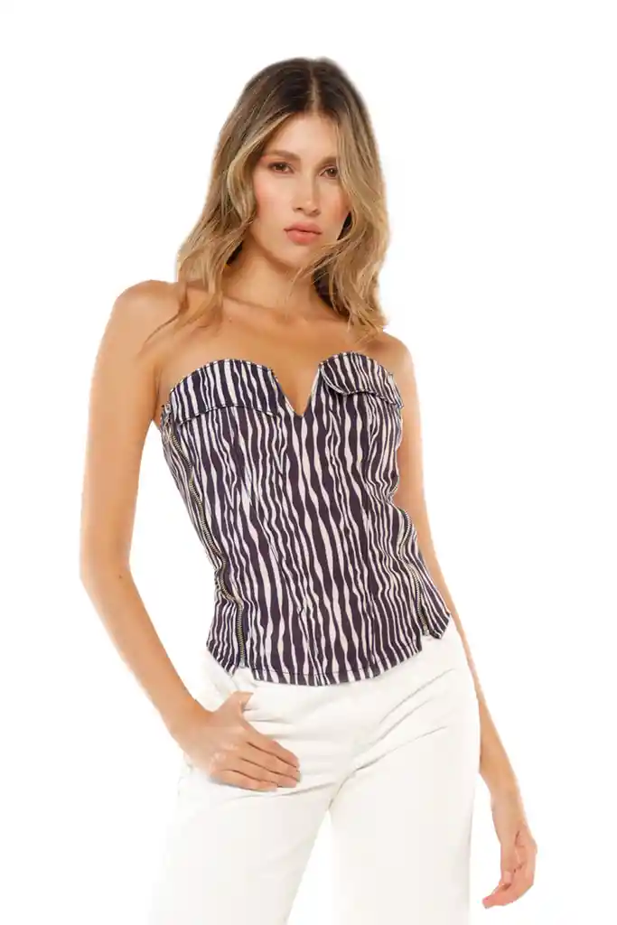 Top Amazonia Zebra Negro S