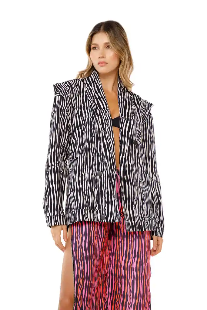 Chaqueta Malfi Zebra Negro M
