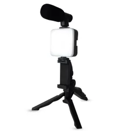 Estabilizador Celular Soporte Luz Led Micrófono Control Bt
