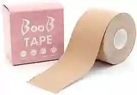 Cinta Adhesiva Levanta Busto Boob Tape, Para Mujer Color Piel Venda Adherible De Algodón Para Levantamiento De Busto Sin Brasier Ideal Para Lucir Blusas, Vestidos O Bikinis