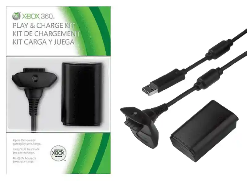 Kit Carga Y Juega Xbox 360