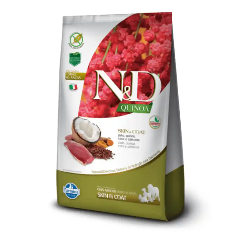 Nd Quinoa Canine Adulto Skin Pato X 800 Gr