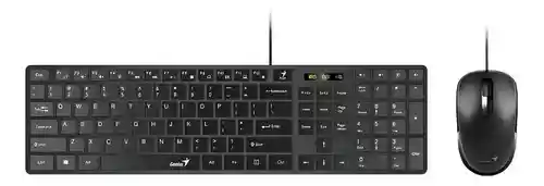 Combo Teclado Y Mouse Genius Slimstar C126 Usb Español Negro