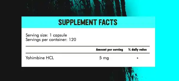 Yohimbine 120 Capsulas