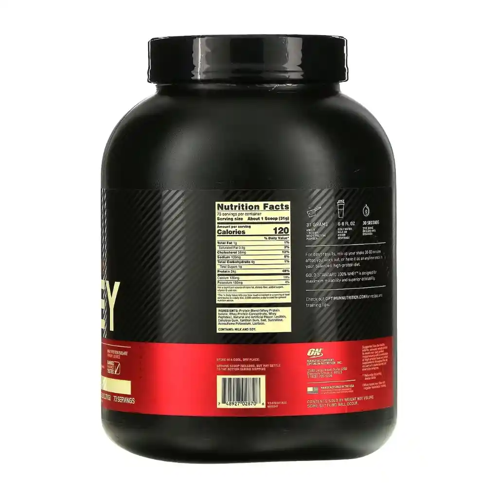 Whey Gold Standard 5lb - Optimum Nutrition - Vainilla