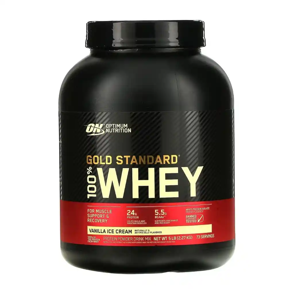 Whey Gold Standard 5lb - Optimum Nutrition - Vainilla