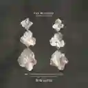 Aretes Tres Hortensias Plata Ecológica