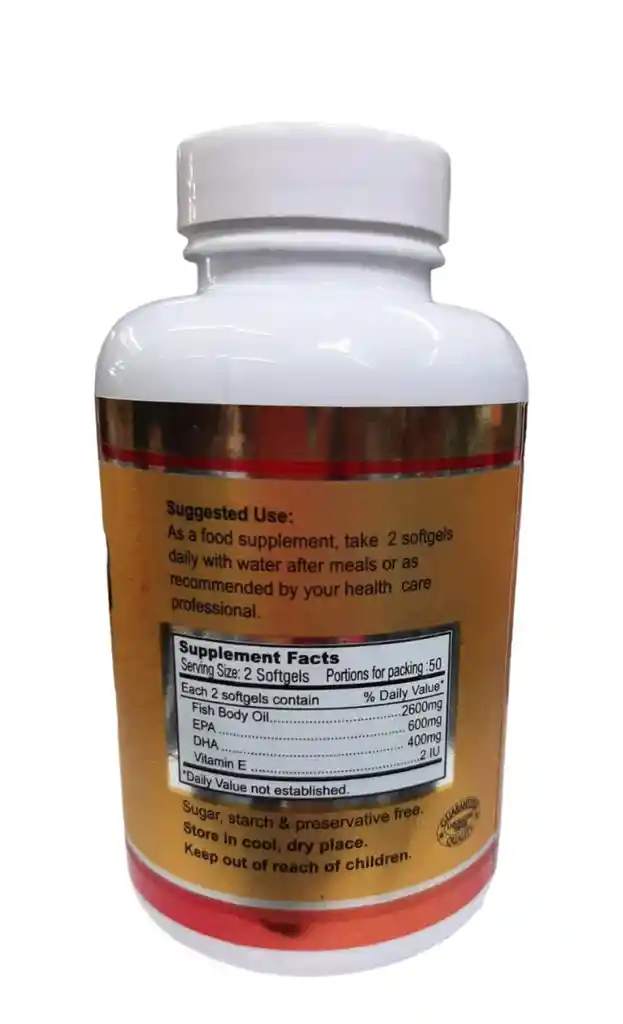 Omega 3 Fish Oil 100 Softgels