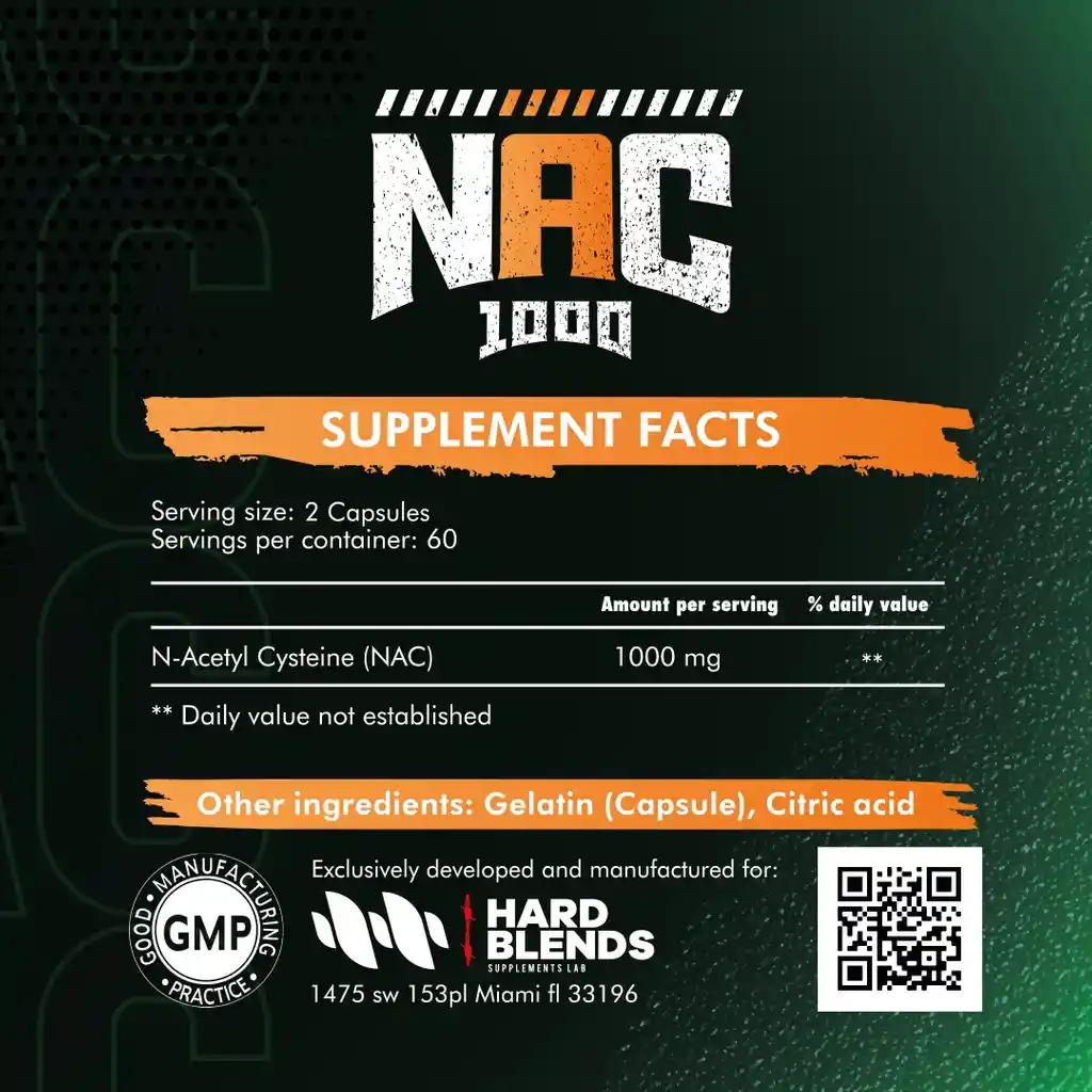 Nac 1000 Hard Blends 120 Caps