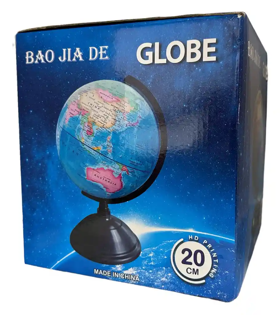 Globo Terraqueo Soporte Giratorio En Pvc, Decoración Para Escritorio.