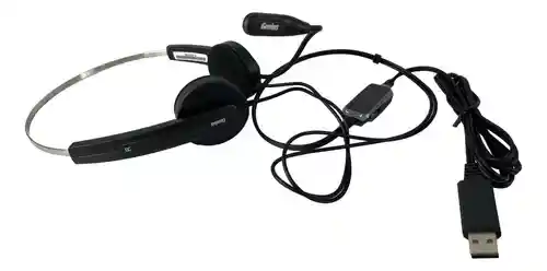 Diadema Genius Hs-220u Usb Negro Con Micrófono