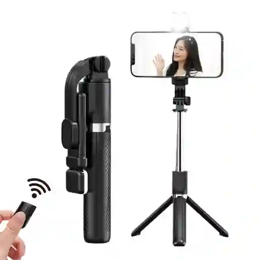 Palo Selfie Stick Con Luz Trípode Con Control Inalámbrico