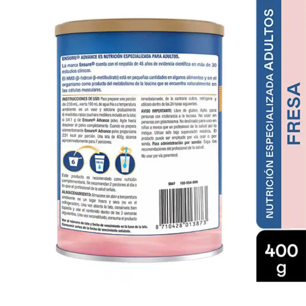 Ensure Advance Fresa 400g