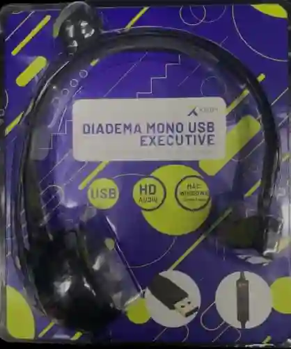 Diadema Mono Usb X-kim Hf-400 Con Microfono.
