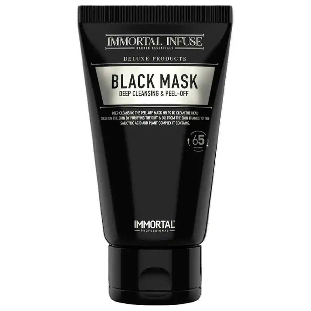 Mascarilla Black Mask Inmortal Barberia Hombres