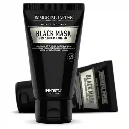 Mascarilla Black Mask Inmortal Barberia Hombres