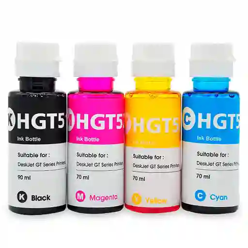 Botellas De Tinta Hp Genericas X4 Colores Cmyk