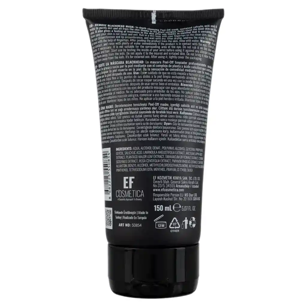 Mascarilla Black Mask Inmortal Barberia Hombres